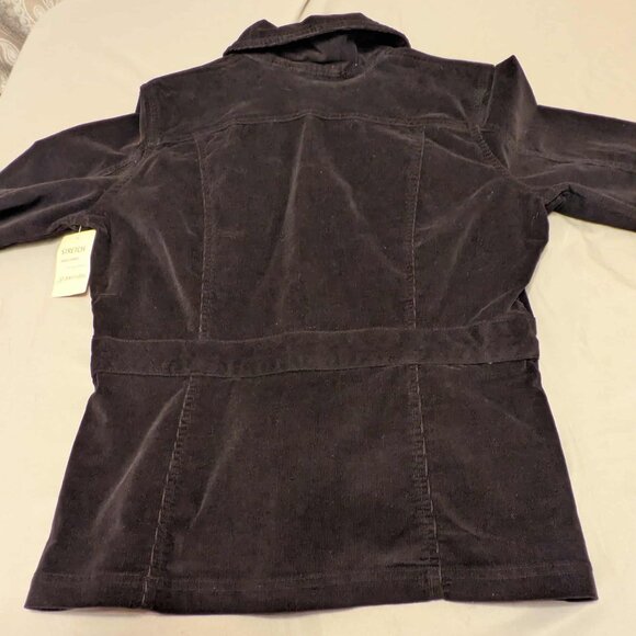 J.C. Penny St. Johns Bay Black 7 Button Up Corduroy Womens M Jacket - NWT - Picture 13 of 13